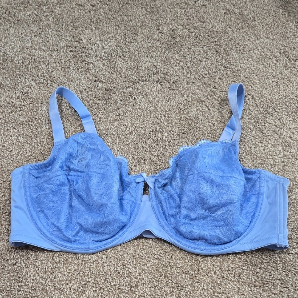 I.N.C Intimate Blue Lace Underwire Bra Sizs 42DDD